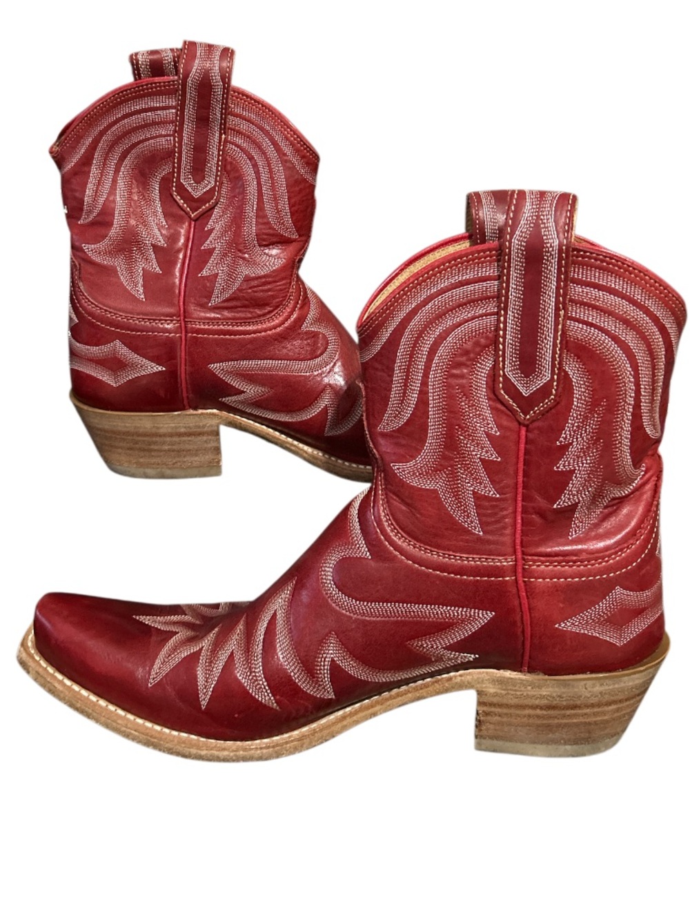 Lucchese PRIS red western boots Size 8 - Picture 3 of 8